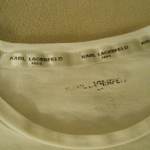 Karl Lagerfeld Tee (Bust 18-1/2") - Picture 4 of 5